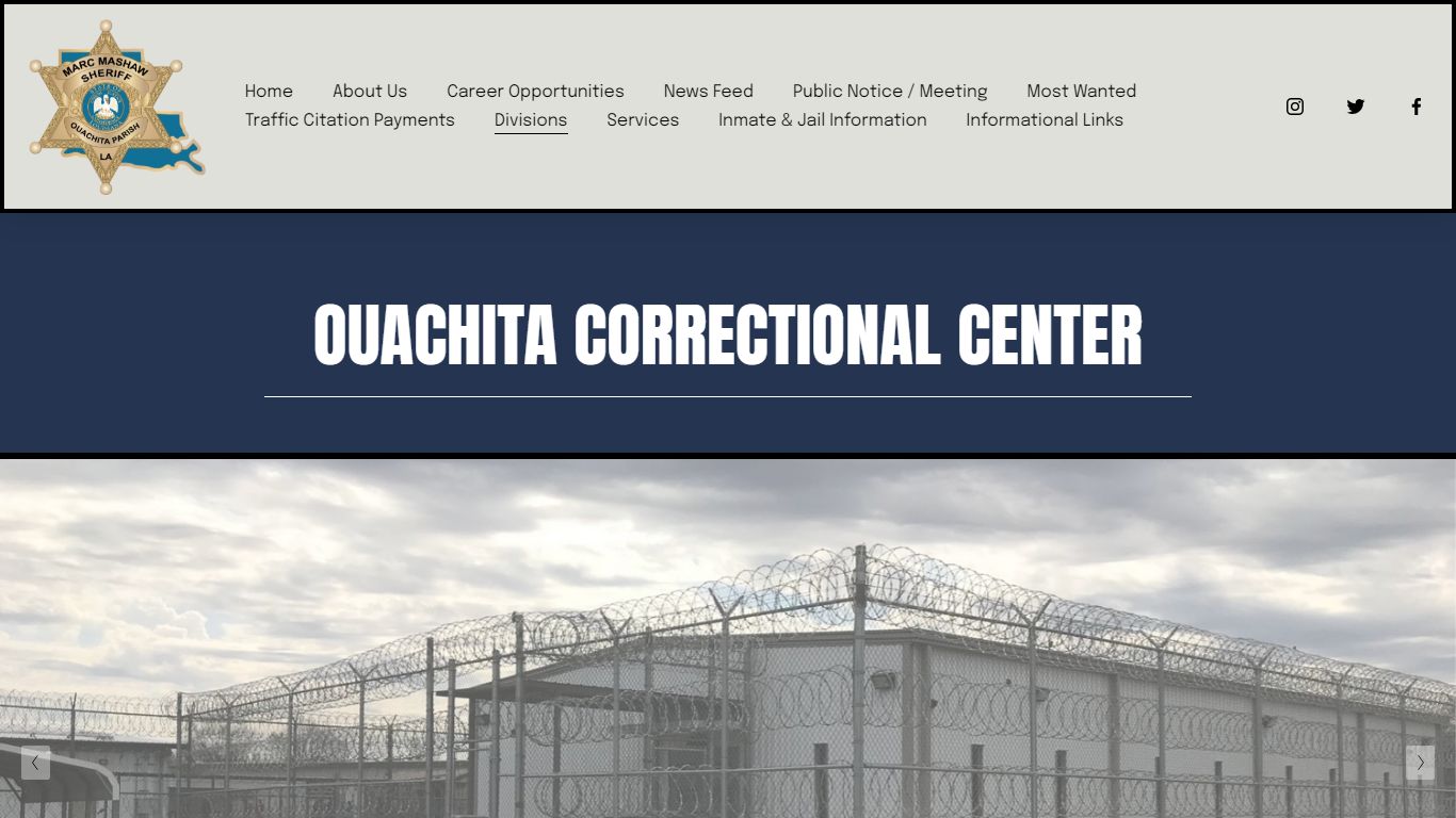 Ouachita Correctional Center - Ouachita Parish Sheriff's Office